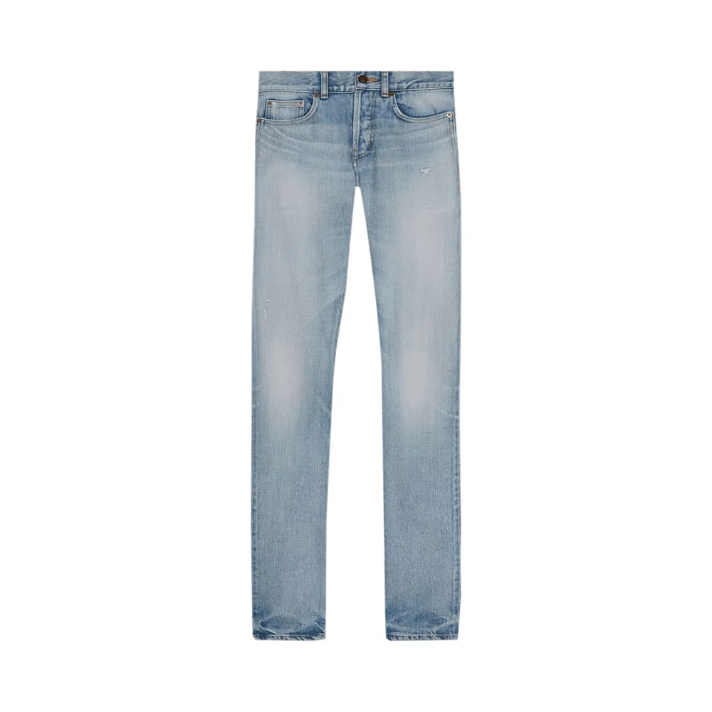 Saint Laurent Slim Fit Jeans Light Fall Blue Denim - Joey Sneakers