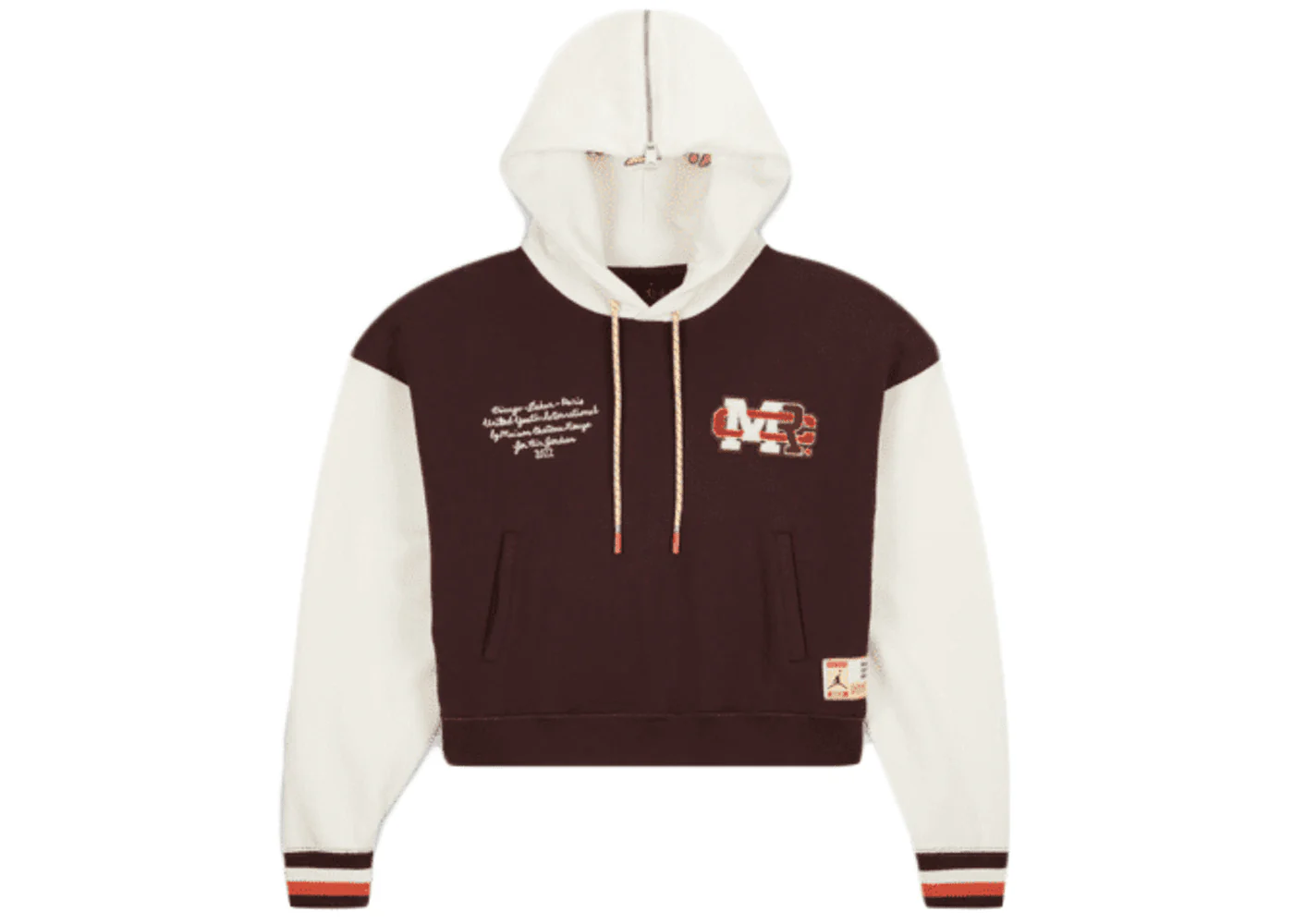 Jordan x Maison Chateau Rouge Women's Fleece Top Hoodie Brown - Joey Sneakers