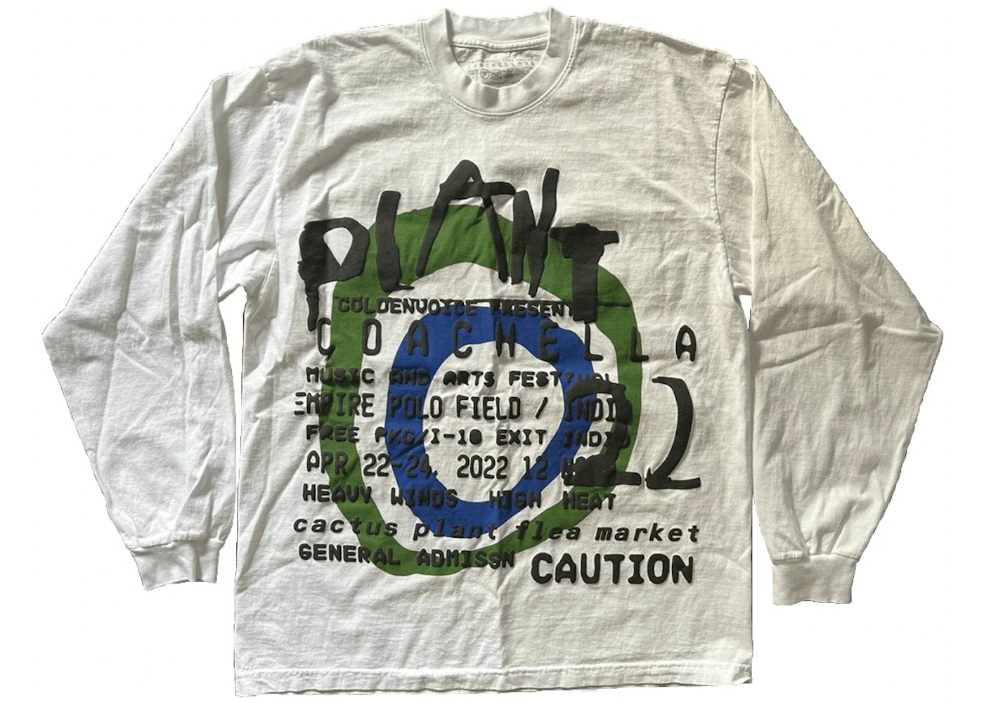 Cactus Plant Flea Market Coachella Weekend 2 L/S T-shirt Natural - Joey Sneakers