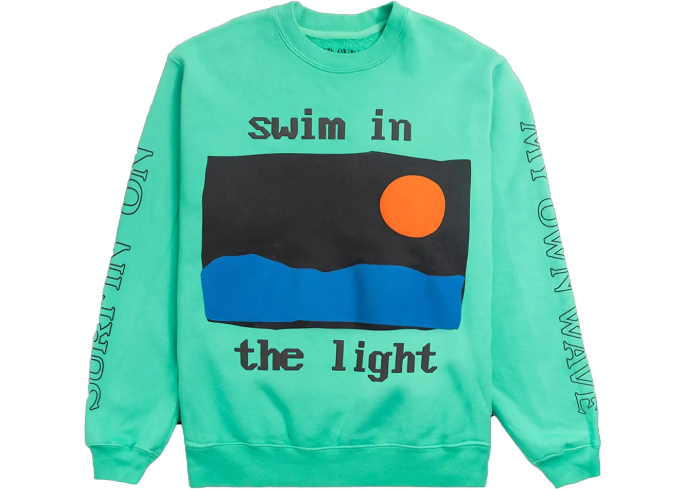 Kid Cudi Rolling Loud Swim In The Light Crewneck Teal - Joey Sneakers