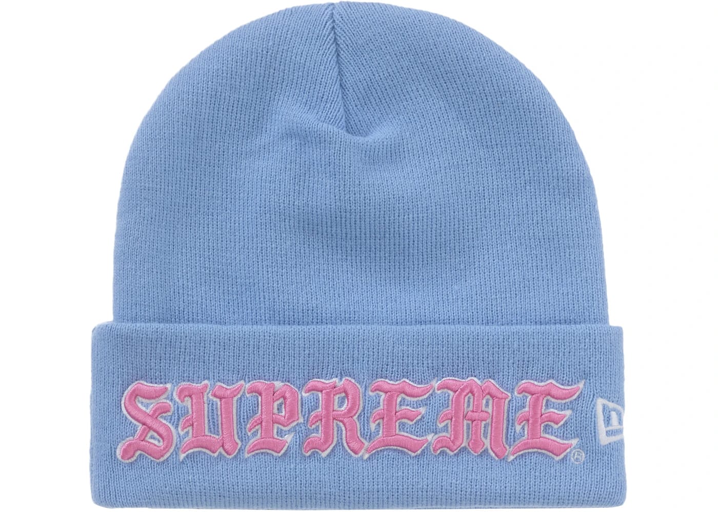 Supreme New Era Old English Beanie Blue - Joey Sneakers