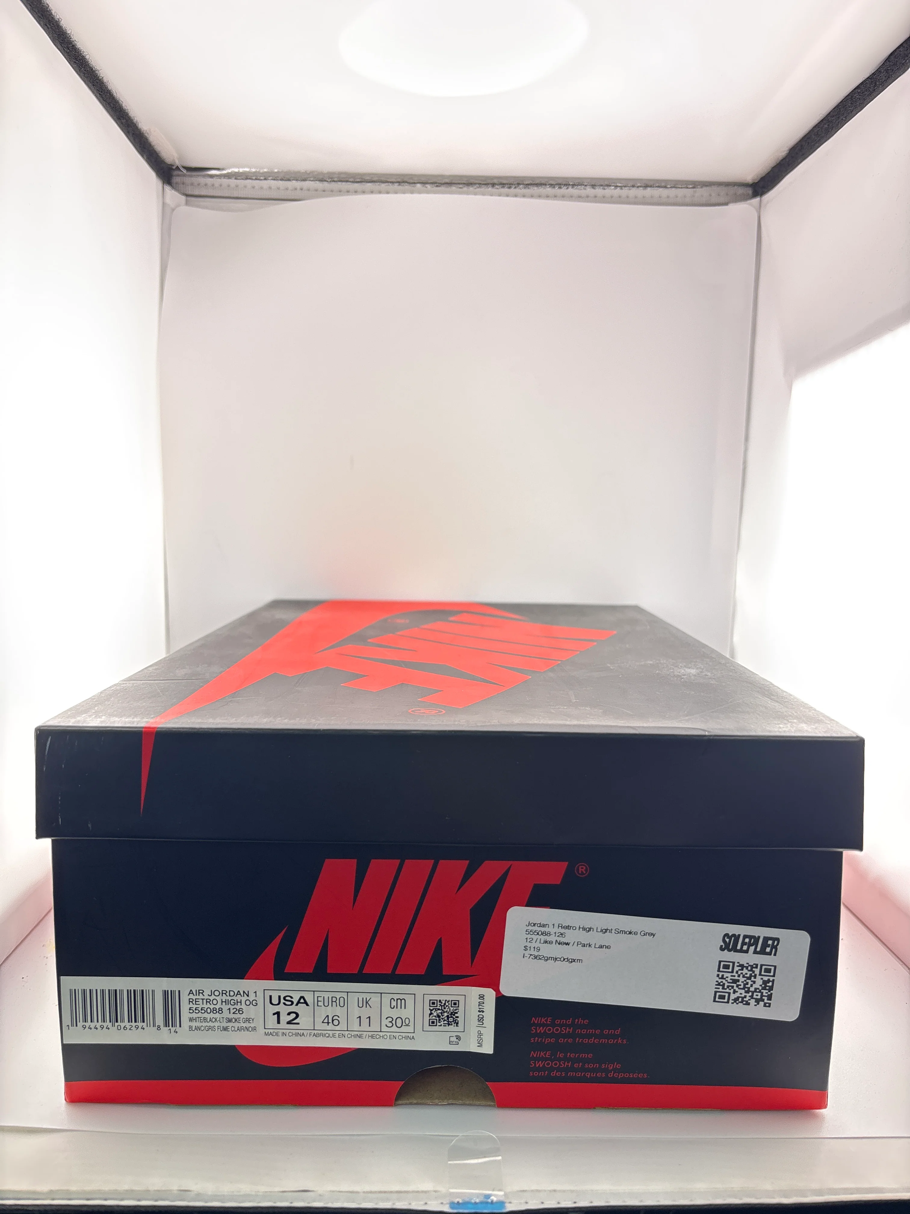 Jordan 1 Retro High Light Smoke Grey - Joey Sneakers
