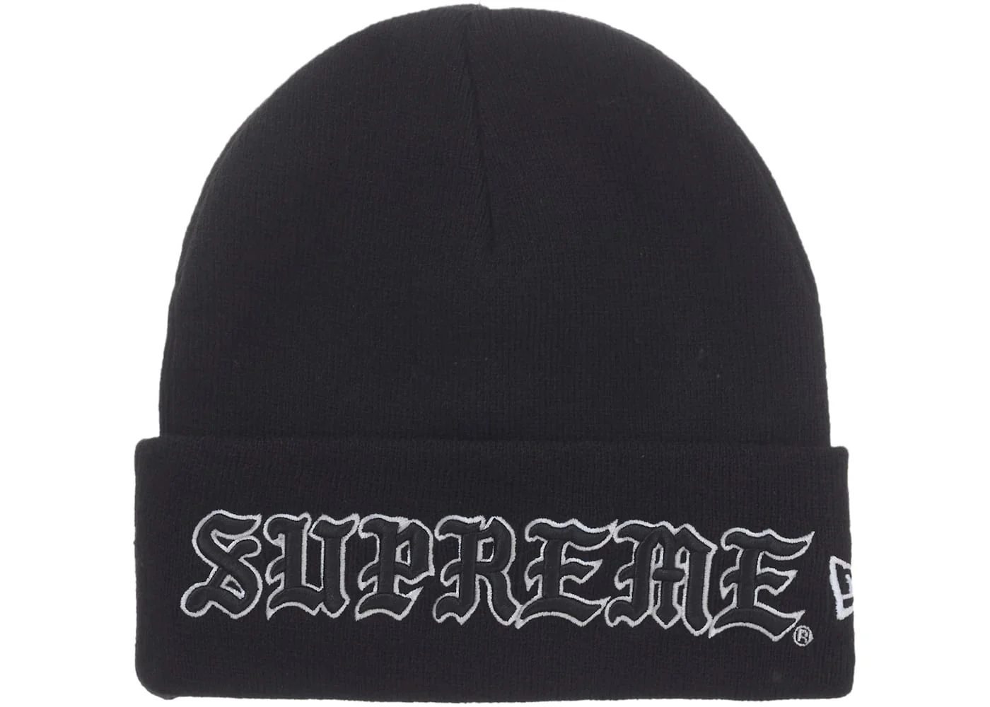 Supreme New Era Old English Beanie Black - Joey Sneakers