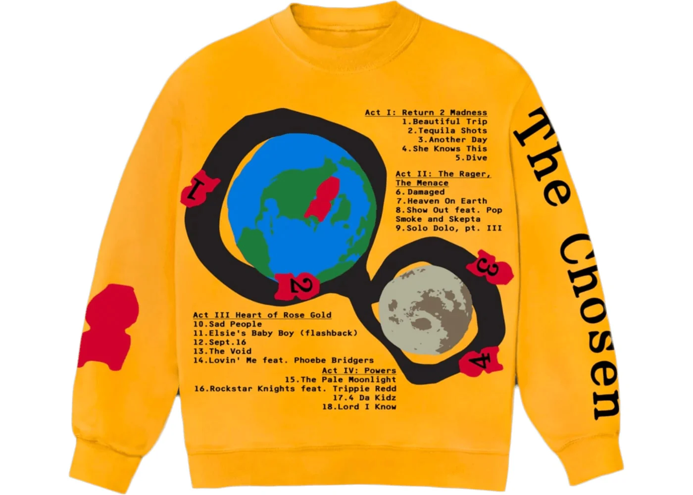 Kid Cudi CPFM For MOTM III Beautiful Trip Crewneck Yellow - Joey Sneakers