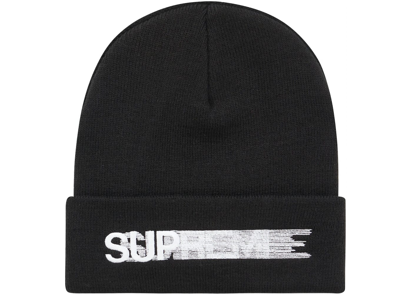 Supreme Motion Logo Beanie (SS23) Black - Joey Sneakers