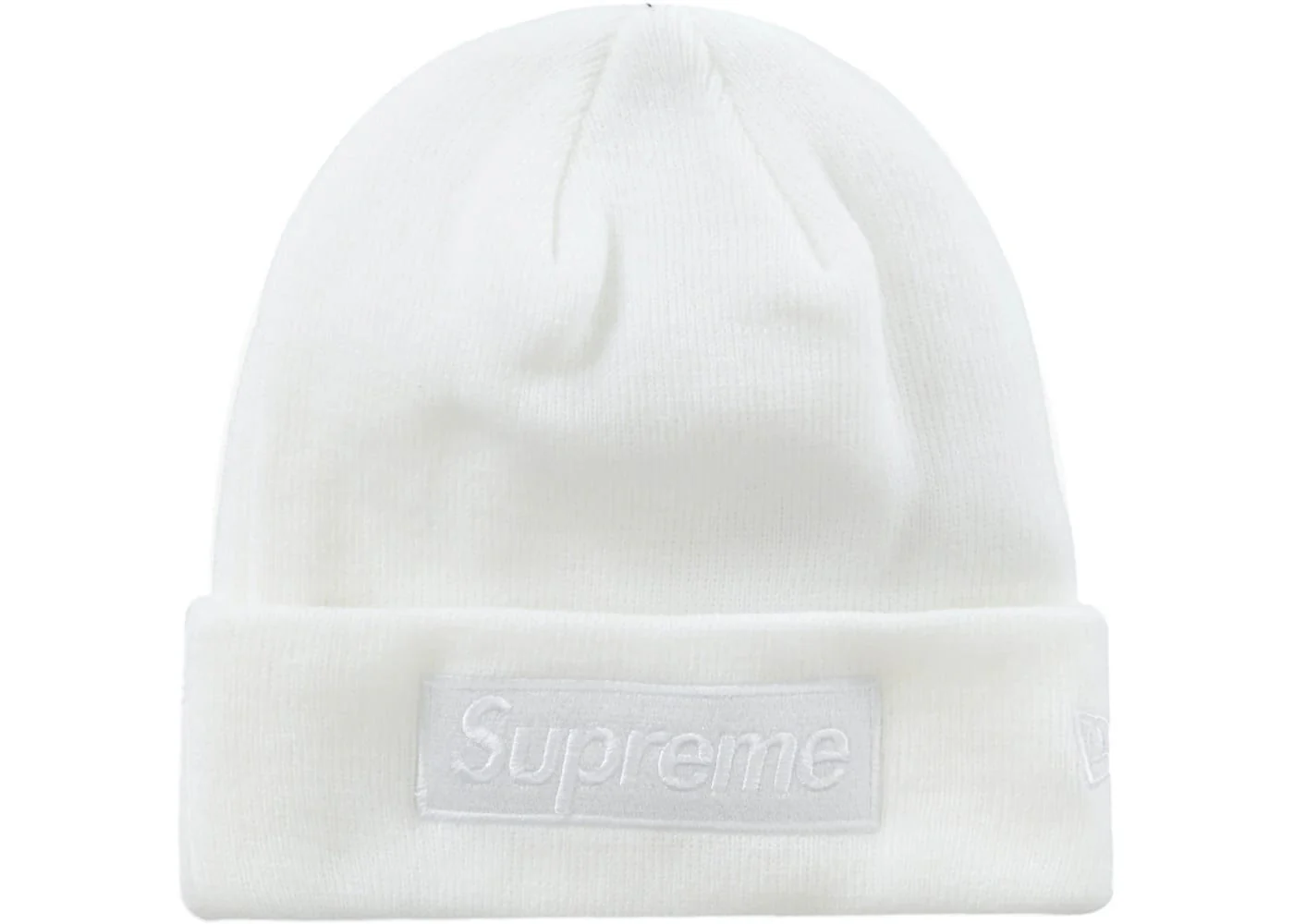 Supreme New Era Box Logo Beanie (FW23) White - Joey Sneakers