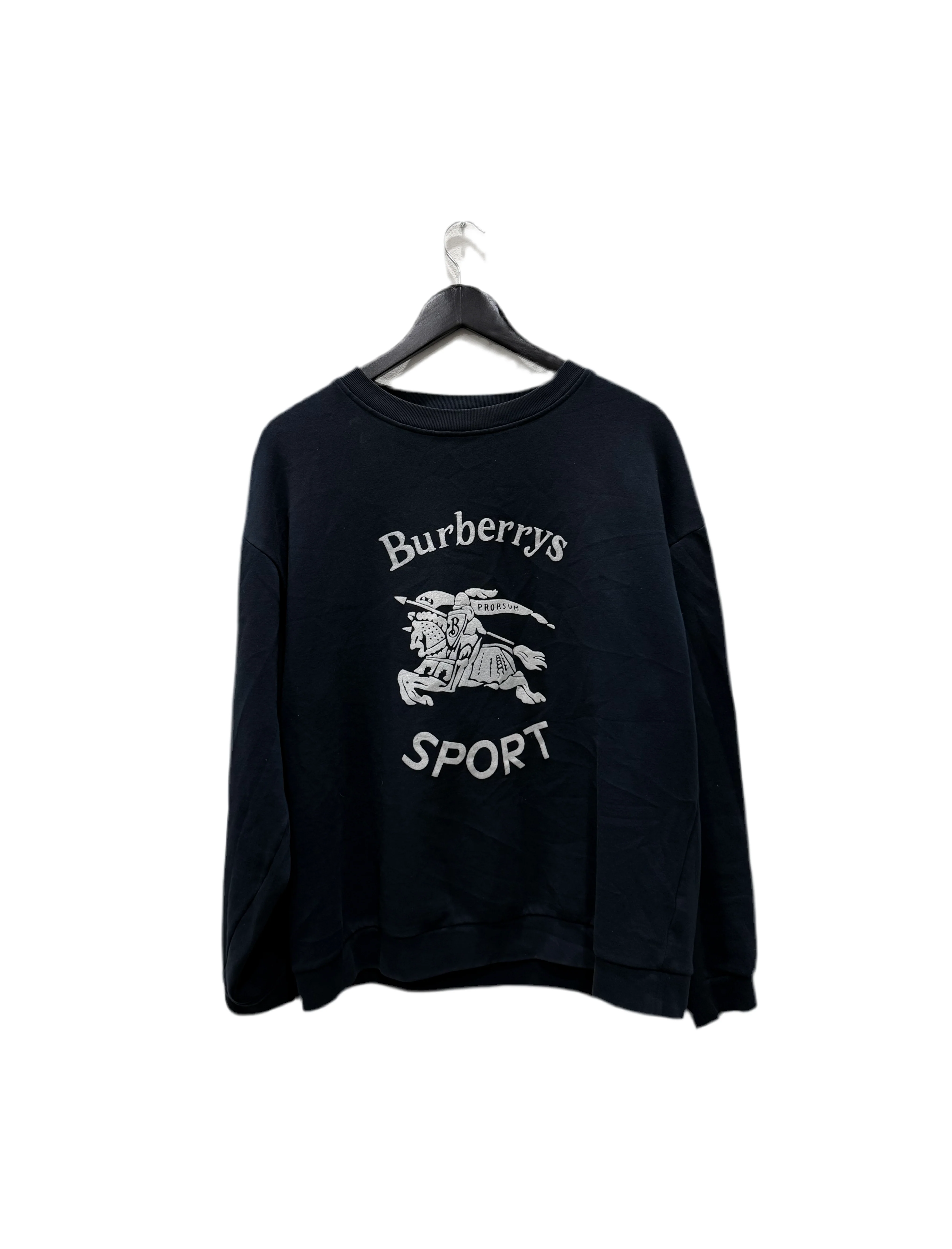 Burberry Sports Logo Crewneck Navy Size M - Joey Sneakers