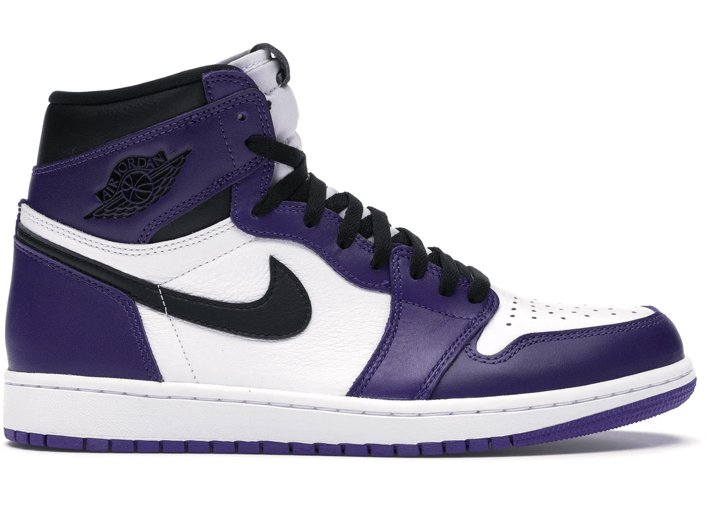 Jordan 1 Retro High Court Purple White - Joey Sneakers