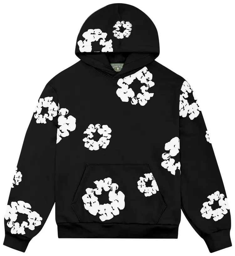 Denim Tears The Cotton Wreath Sweatshirt Black - Joey Sneakers
