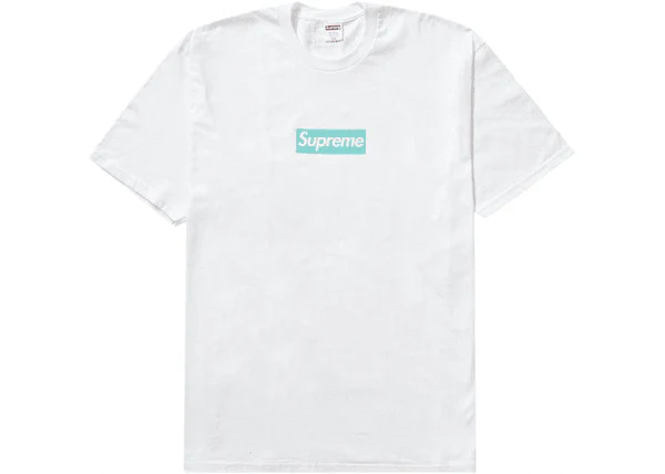 Supreme Tiffany & Co. Box Logo Tee White - Joey Sneakers