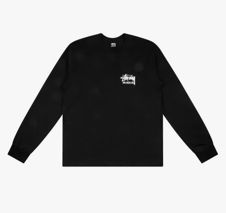 Stussy Basic Logo Long Sleeve T-Shirt Los Angeles Exclusive - Joey Sneakers