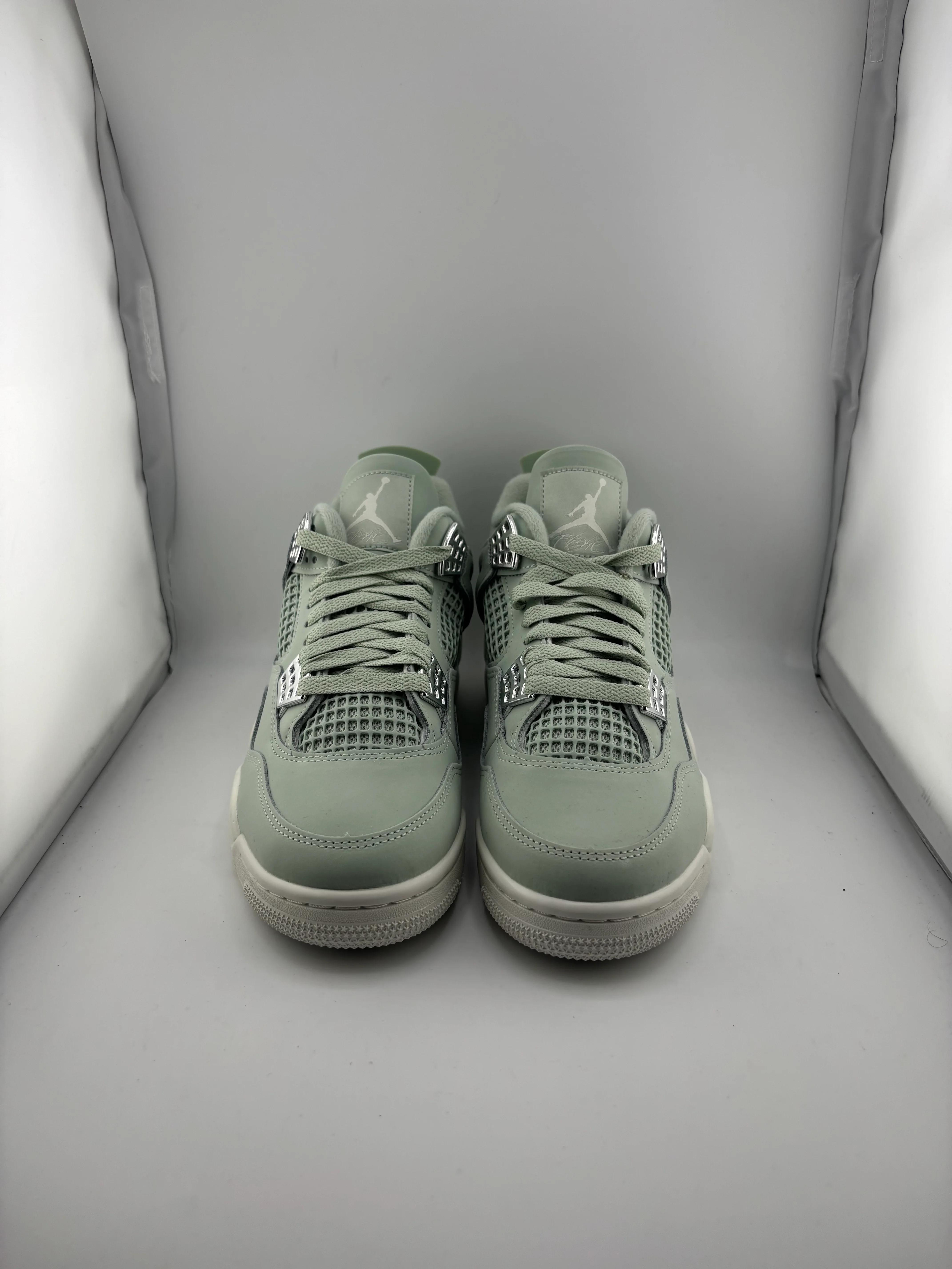 Jordan 4 Retro Abundance Seafoam Sail (Women's) - Joey Sneakers