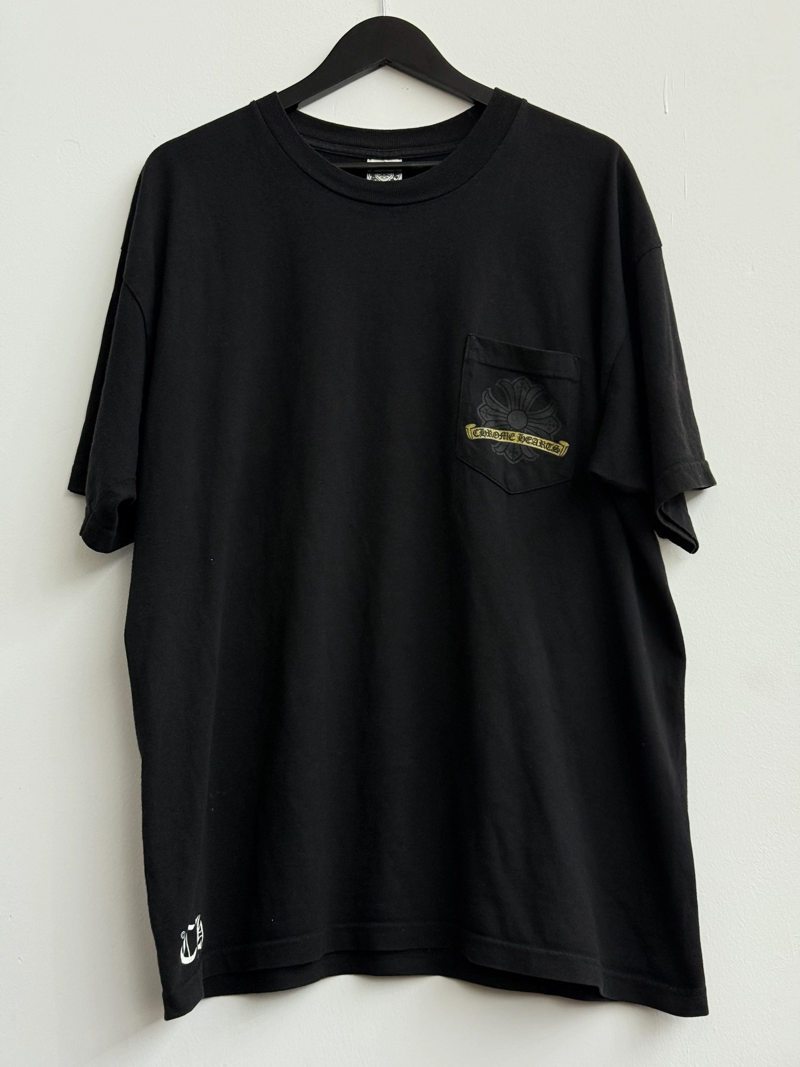 Chrome Hearts Vintage Gold Horseshoe “Cracked” Effect Tee - Joey Sneakers