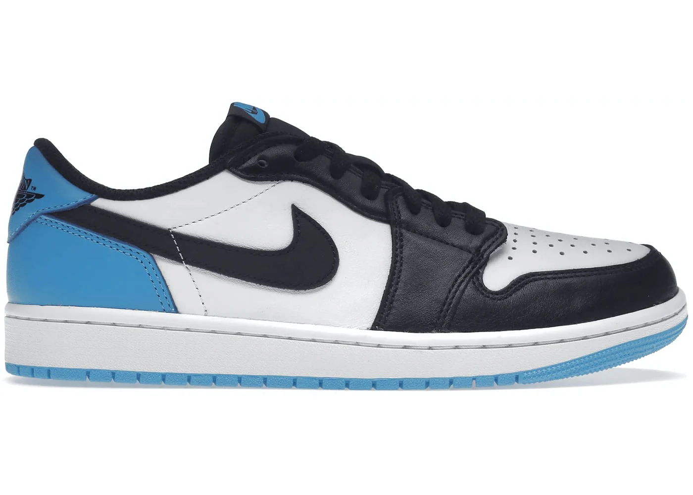 Jordan 1 Retro Low OG Black Dark Powder Blue - Joey Sneakers