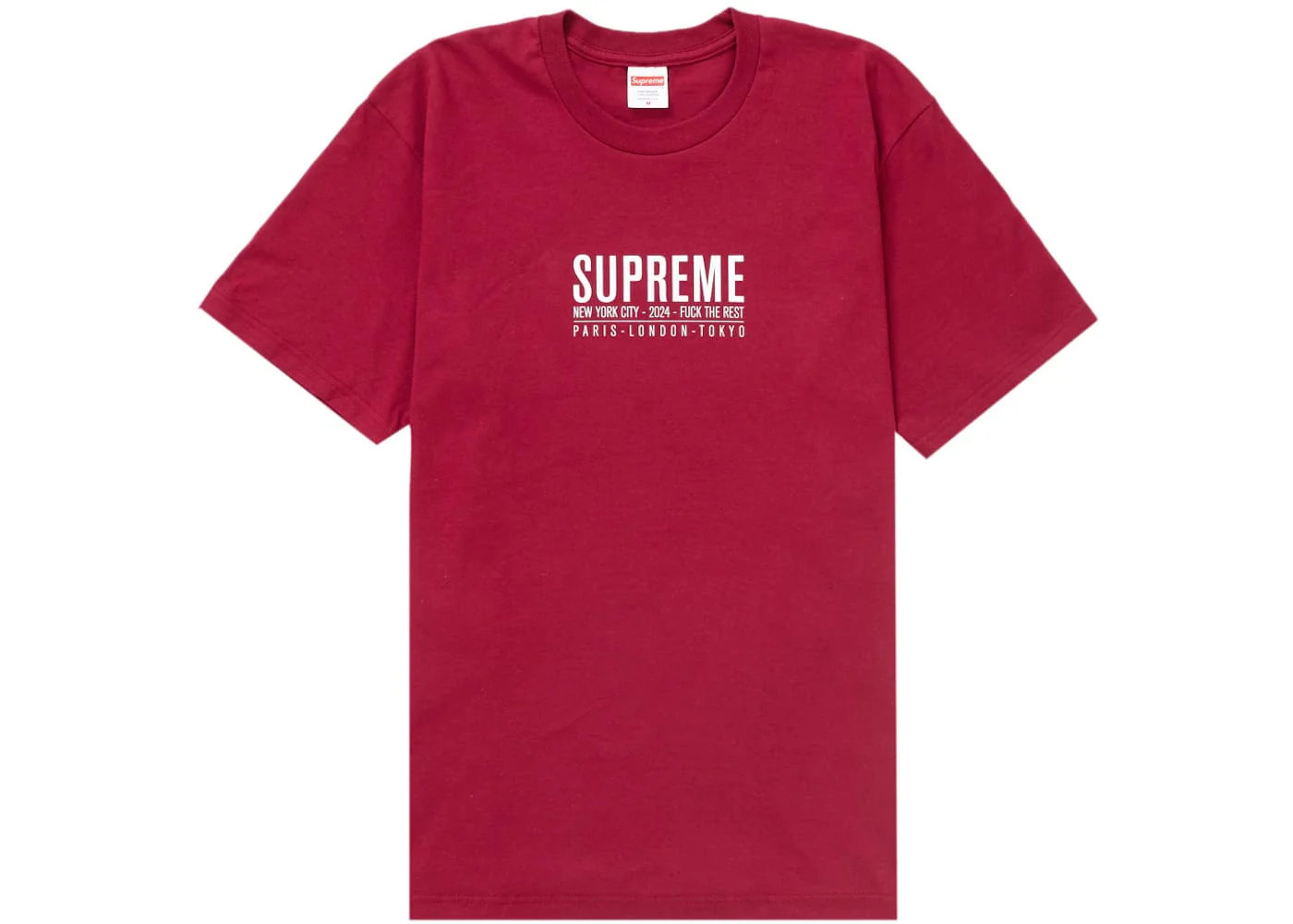 Supreme Paris Tee Cardinal - Joey Sneakers