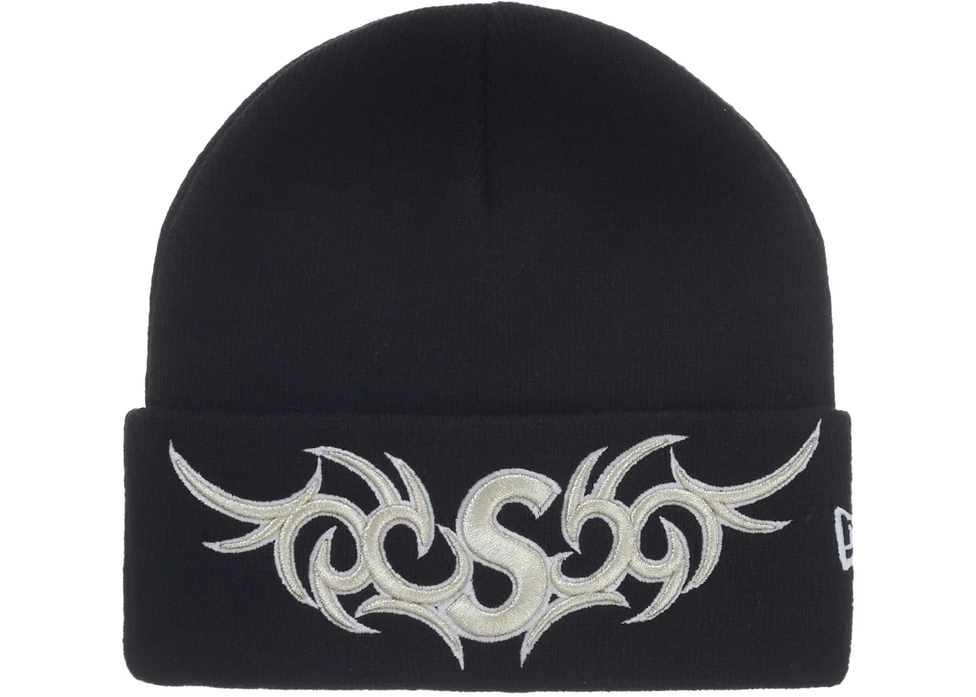 Supreme New Era Tribal S Logo Beanie Black - Joey Sneakers
