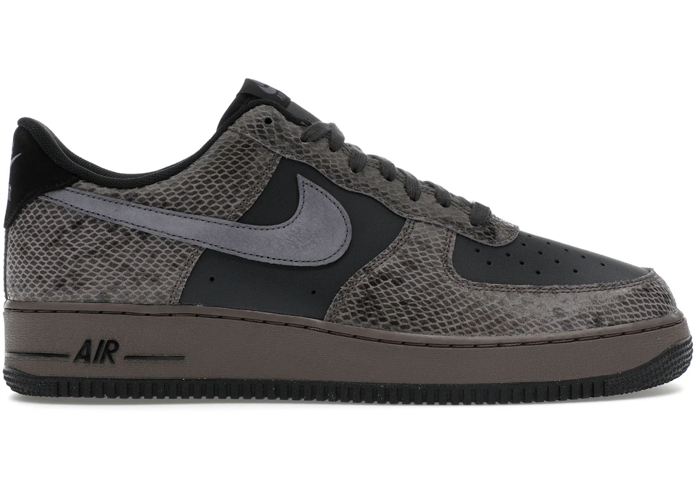 Nike Air Force 1 Low Off Noir Snakeskin - Joey Sneakers