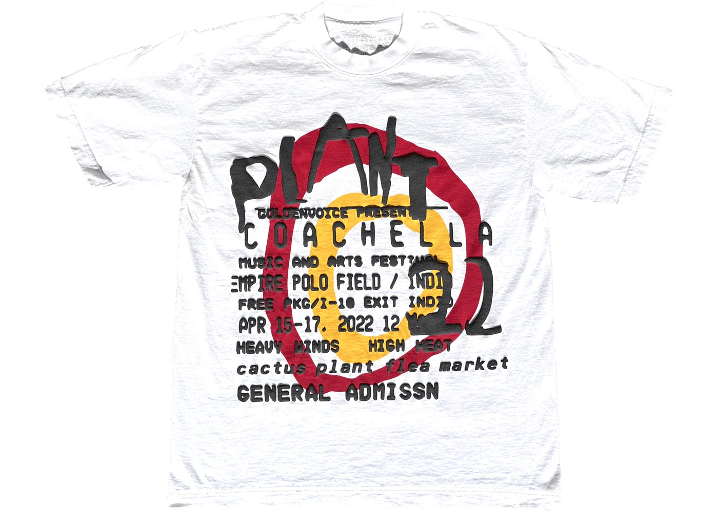 Cactus Plant Flea Market Coachella x CPFM Weekend 1 T-Shirt White - Joey Sneakers