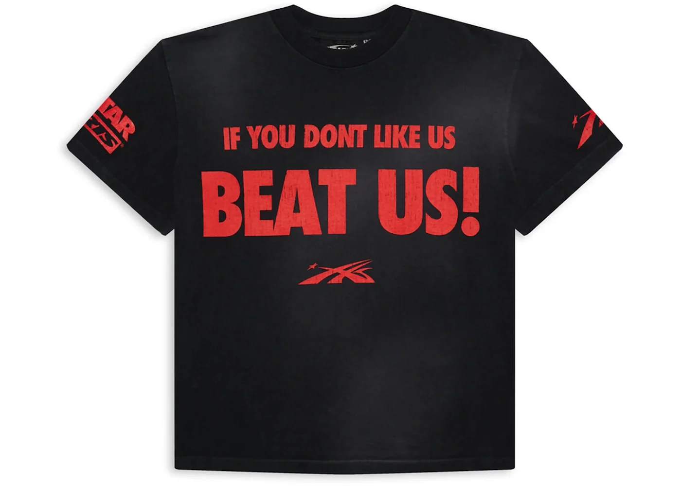 Hellstar Beat Us! T-shirt Red/Black - Joey Sneakers