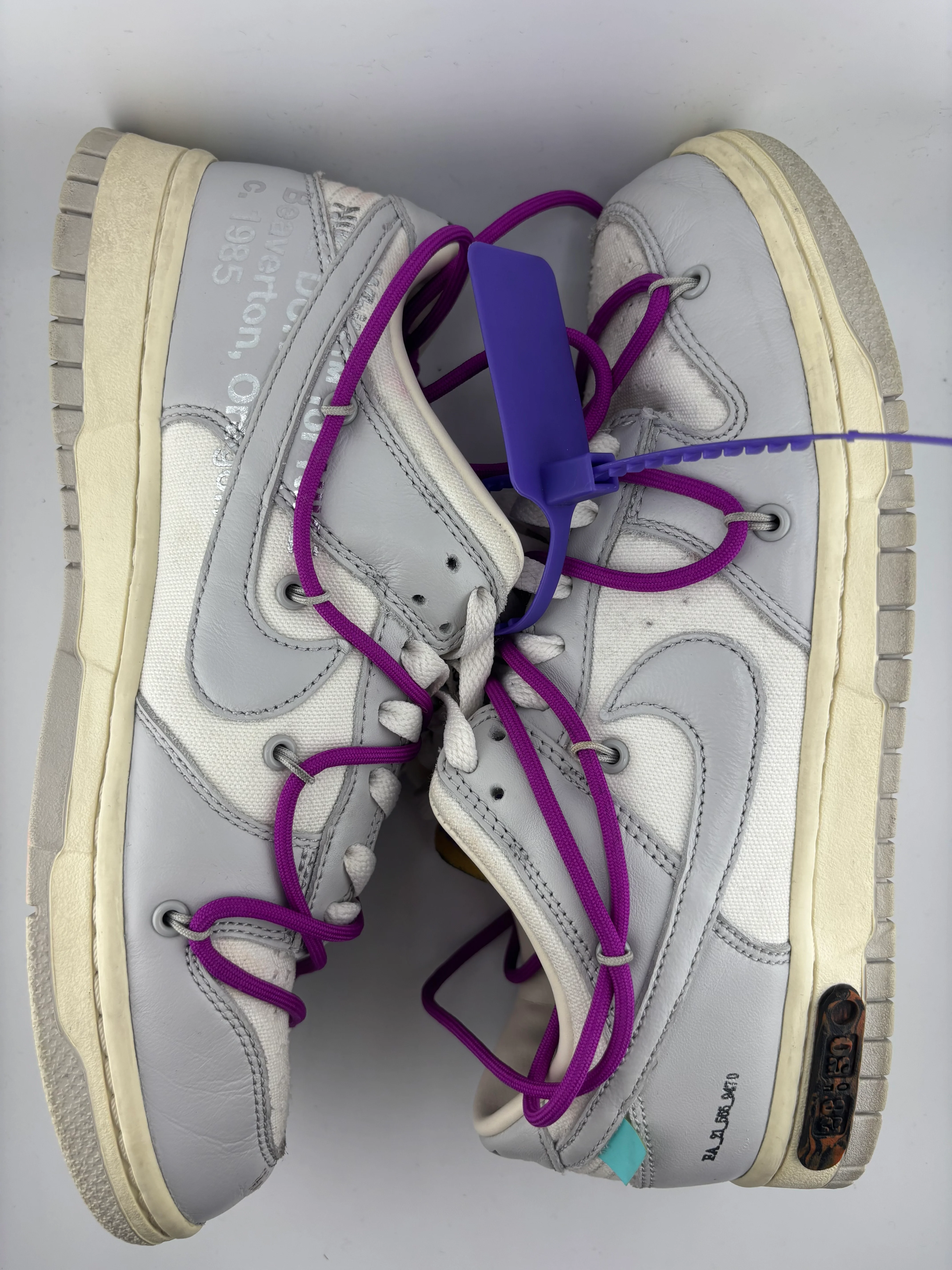 Nike Dunk Low Off-White Lot 28 - Joey Sneakers