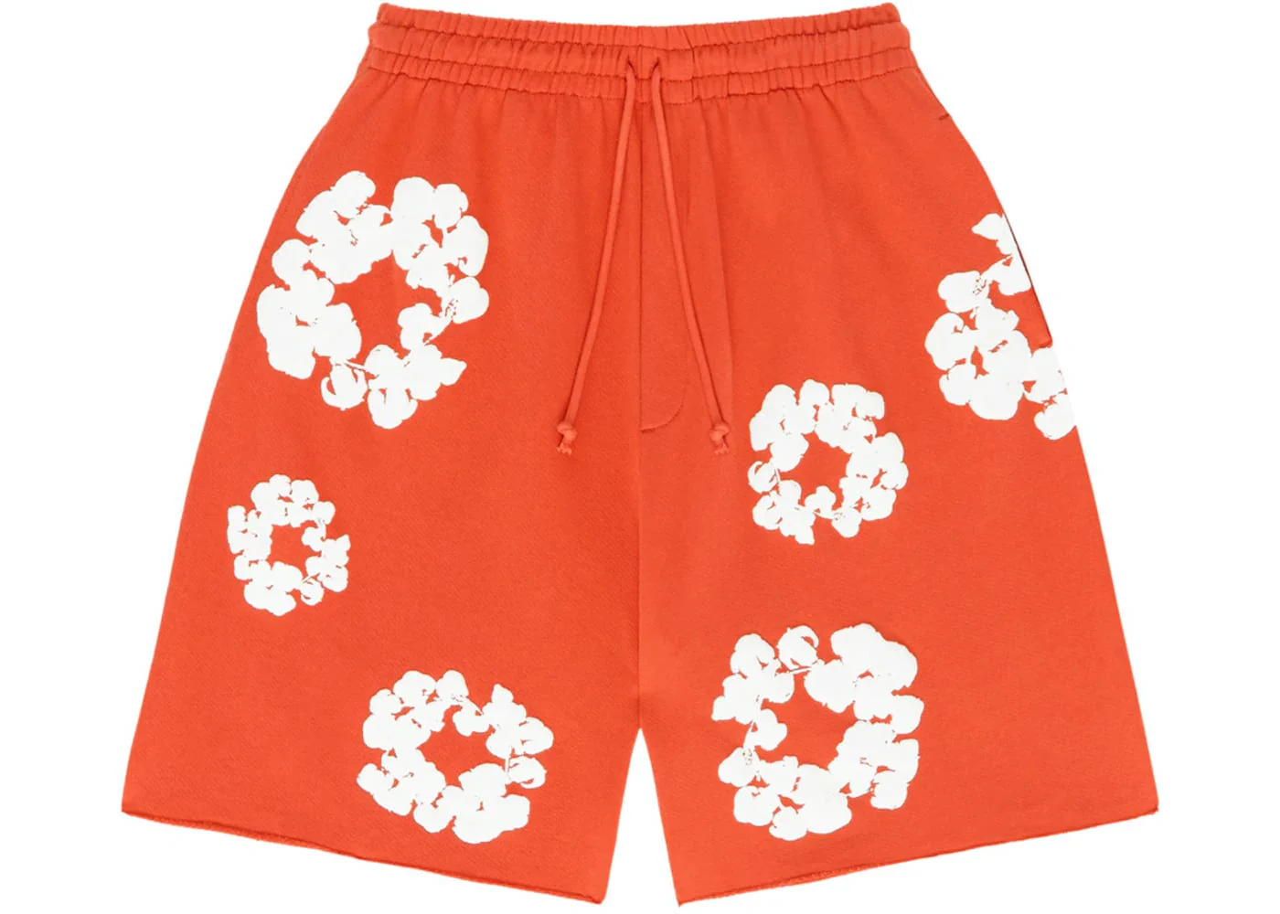 Denim Tears The Cotton Wreath Shorts Orange - Joey Sneakers