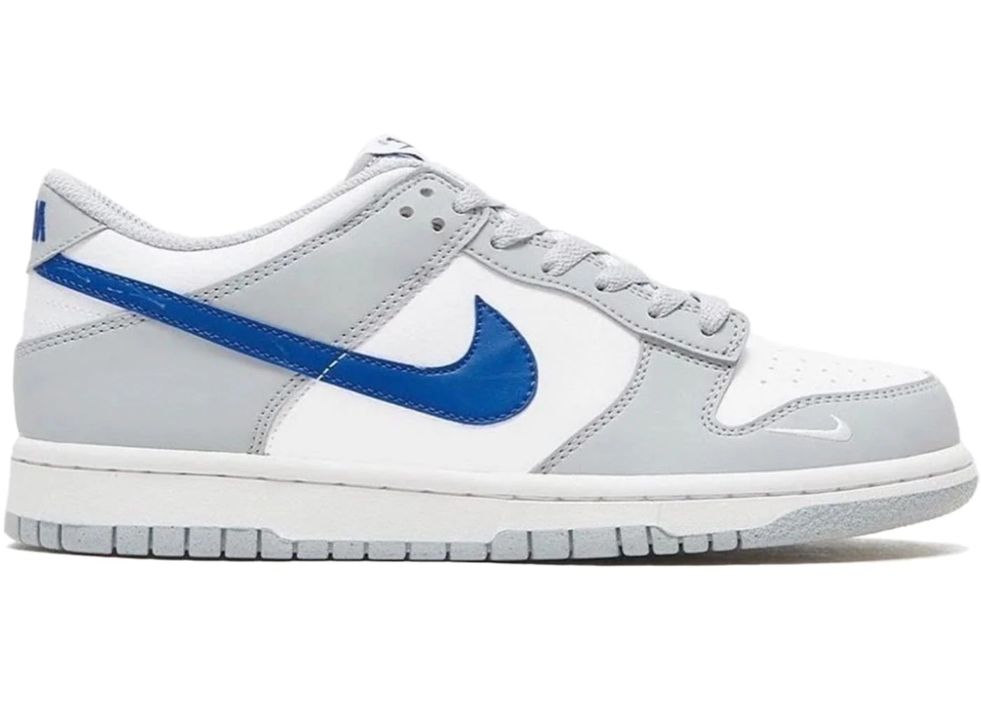 Nike Dunk Low Mini Swoosh Wolf Grey Game Royal (GS) - Joey Sneakers