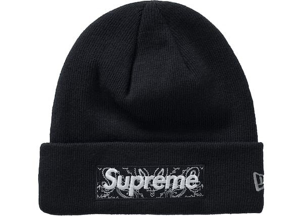 Supreme New Era Box Logo Beanie (FW19) Black - Joey Sneakers
