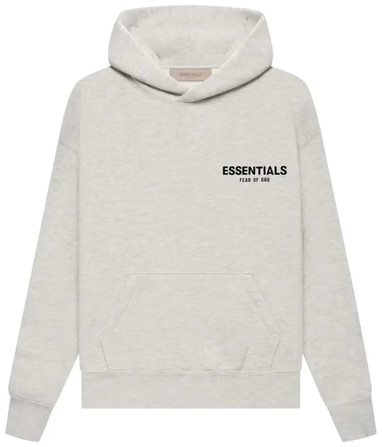 Fear of God Essentials Kids Essentials Hoodie 'Light Oatmeal' - Joey Sneakers