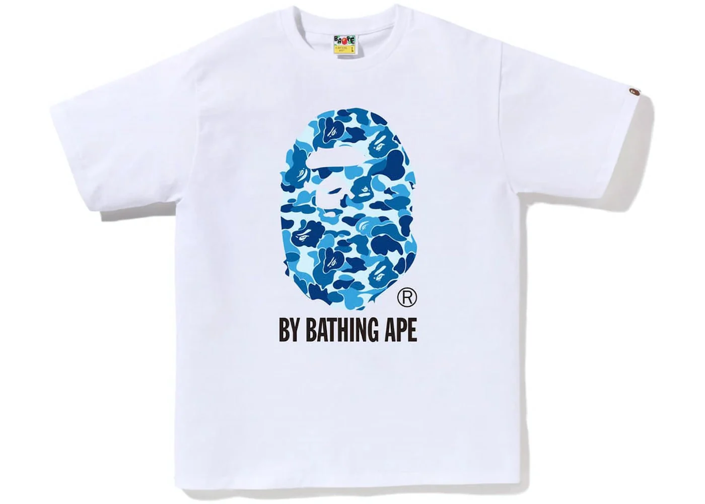 BAPE ABC Camo By Bathing Ape Tee White/Blue - Joey Sneakers