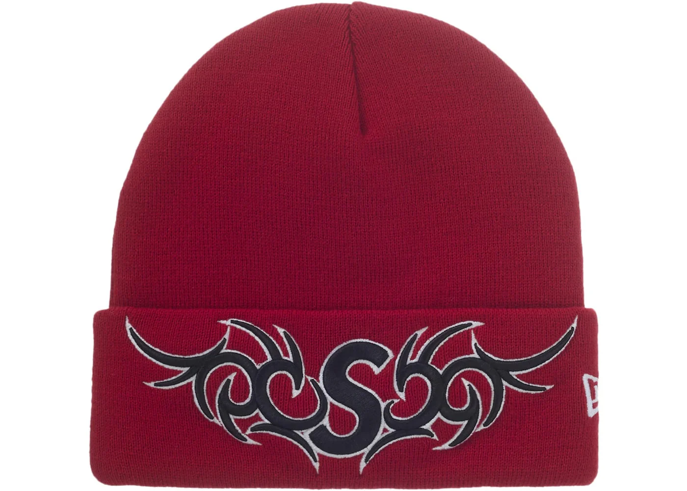Supreme New Era Tribal S Logo Beanie Red - Joey Sneakers