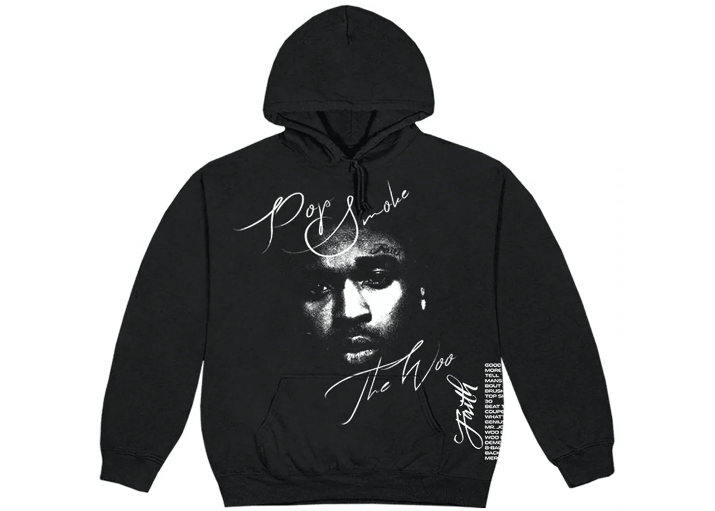 Pop Smoke x Vlone Faith Hoodie Black - Joey Sneakers