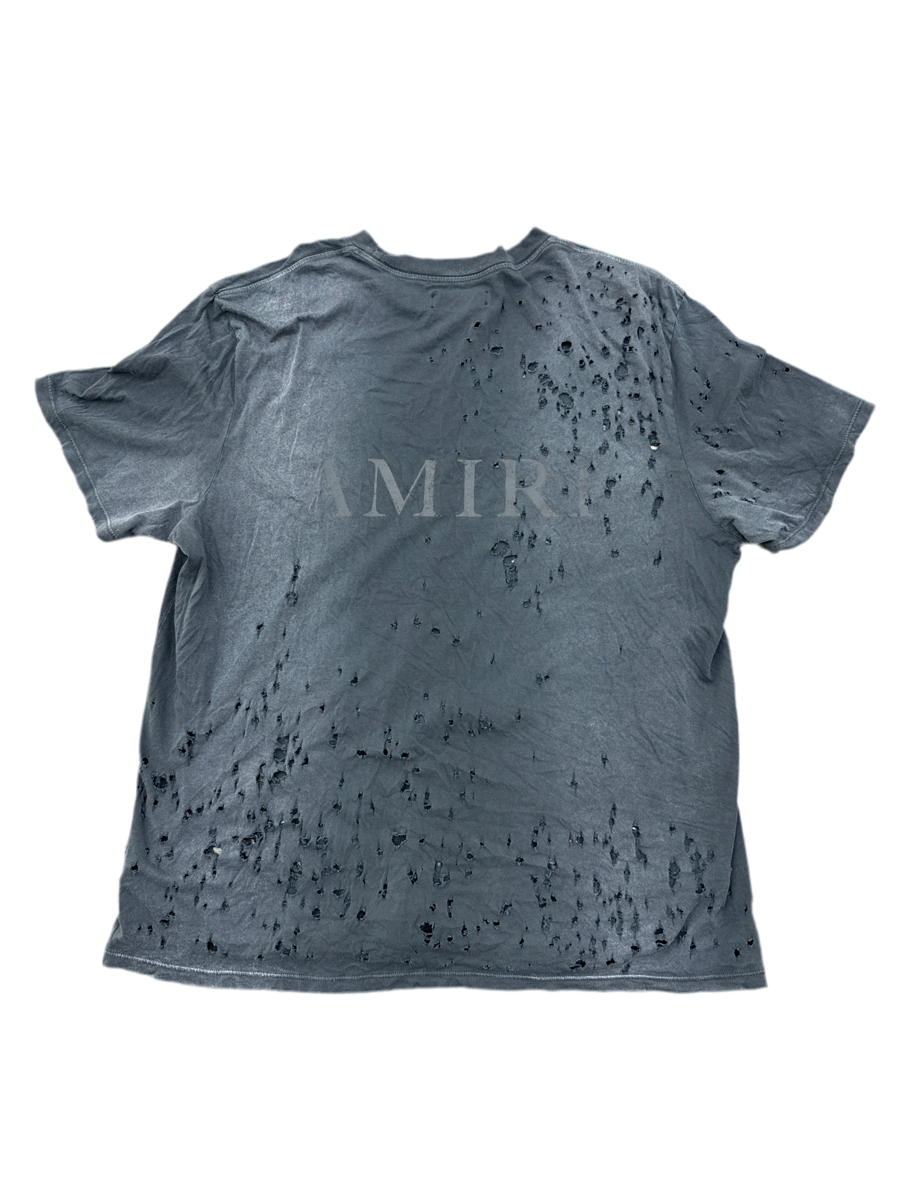 Amiri Shotgun Logo Faded Tee Black Size XXL - Joey Sneakers