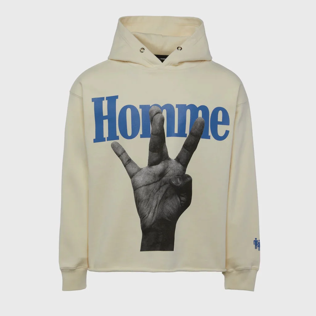 Twisted Fingers Hoodie Cream - Joey Sneakers