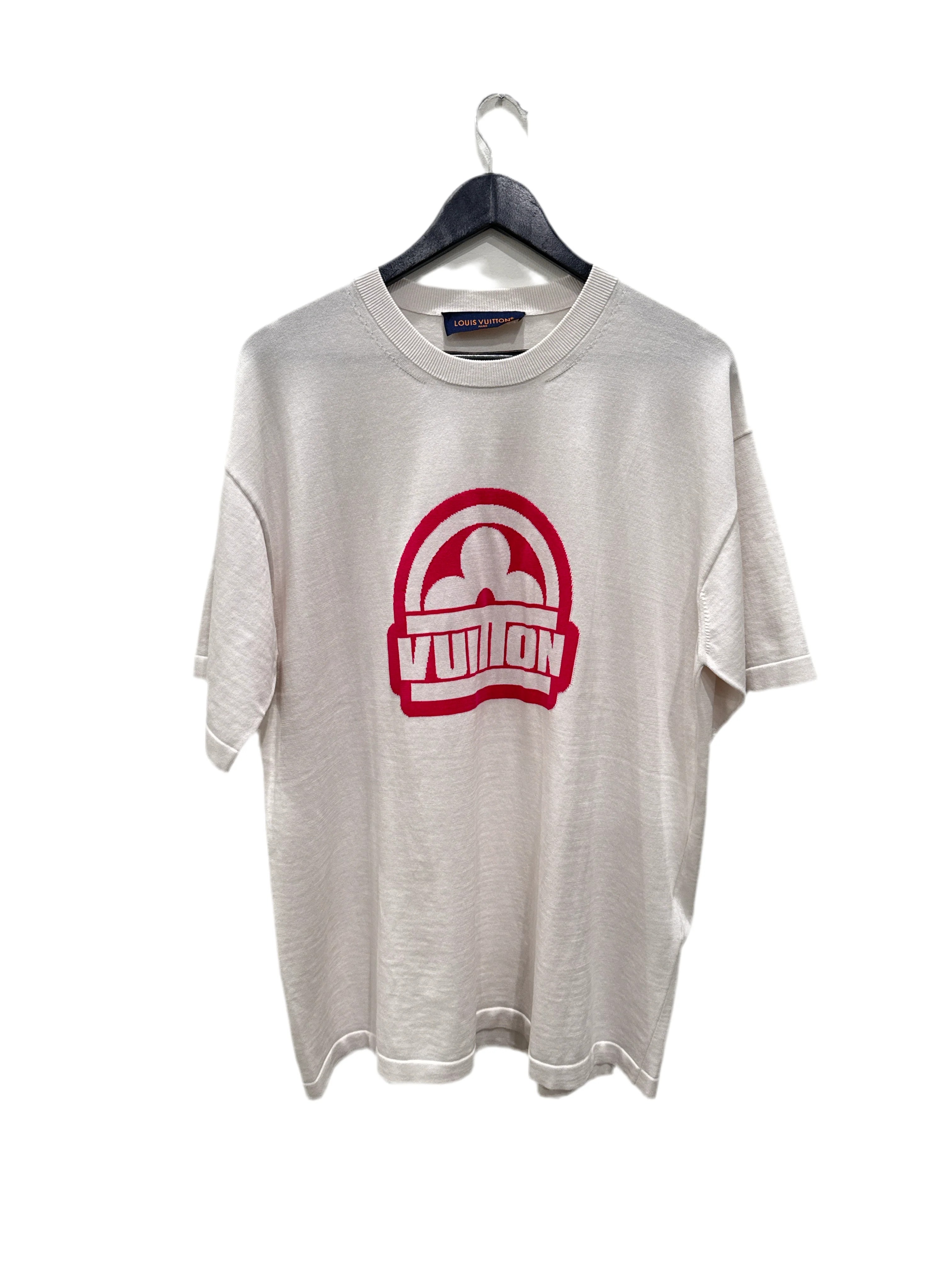 Louis Vuitton Short Sleeve Crewneck White Pink/White Size XL - Joey Sneakers