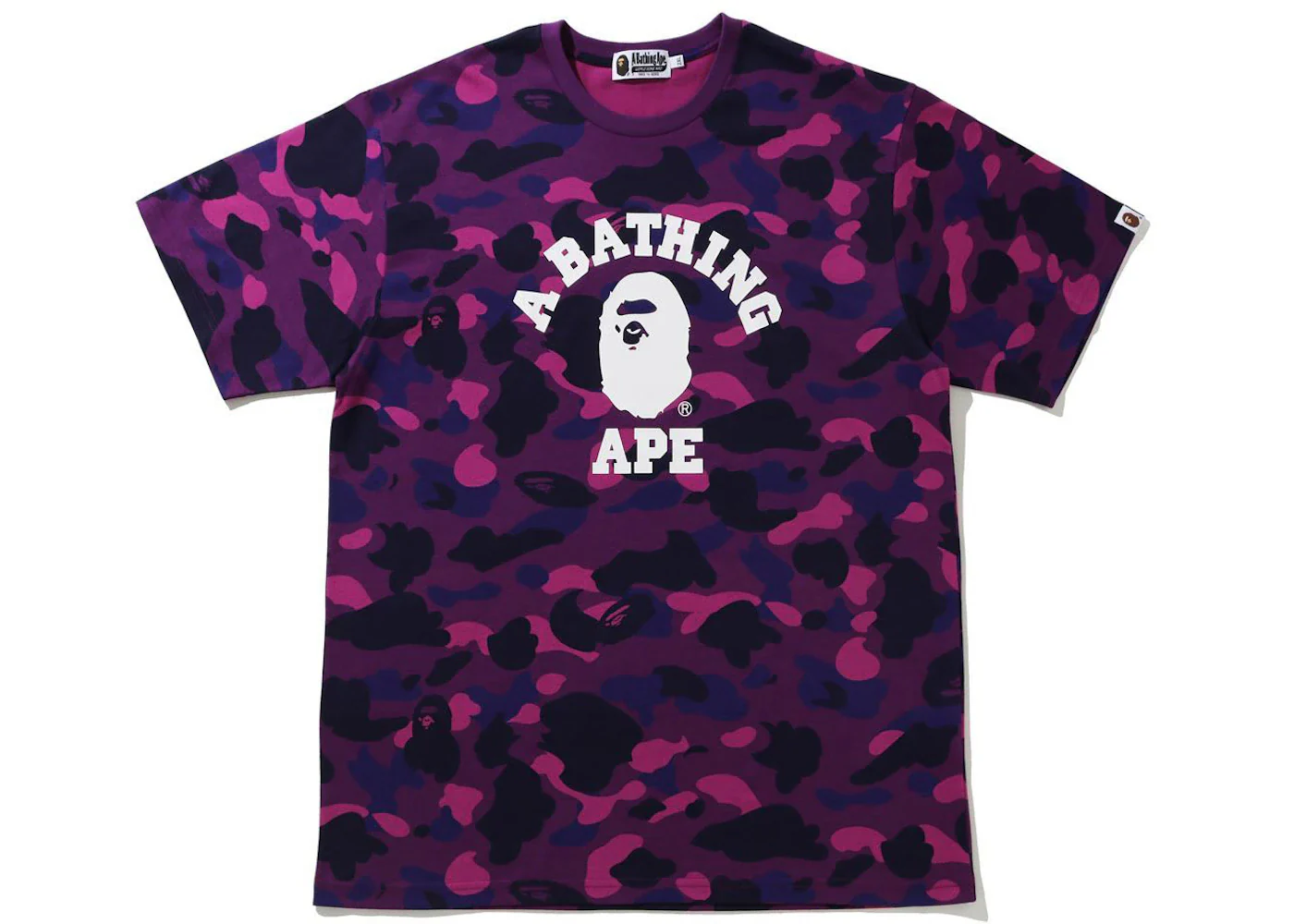 BAPE Color Camo College Tee (SS21) Purple - Joey Sneakers