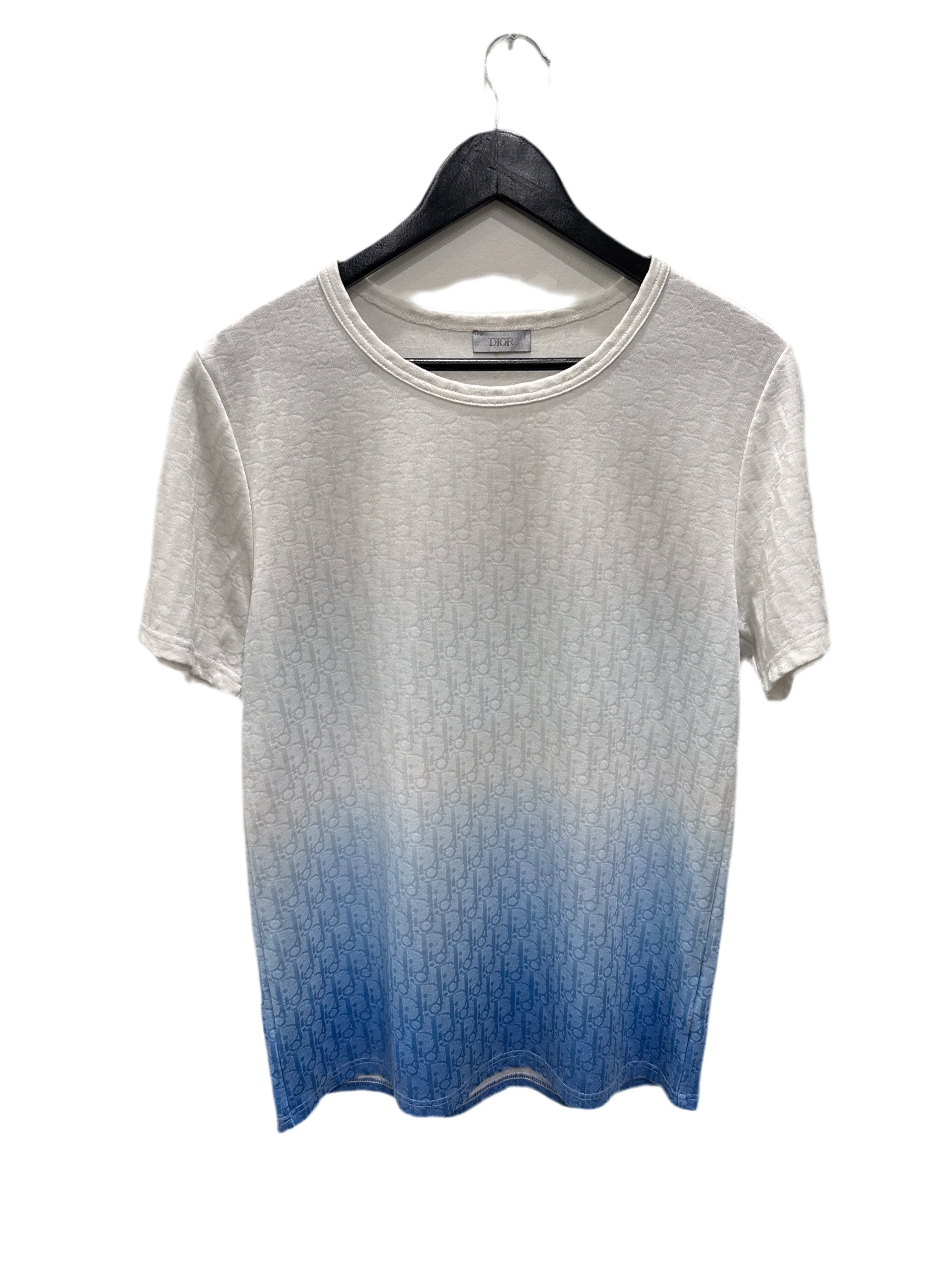 Dior Oblique Gradient Tee Blue/White Size Large - Joey Sneakers