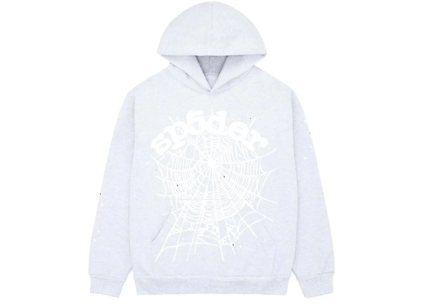Sp5der OG Web Hoodie Heather Grey - Joey Sneakers