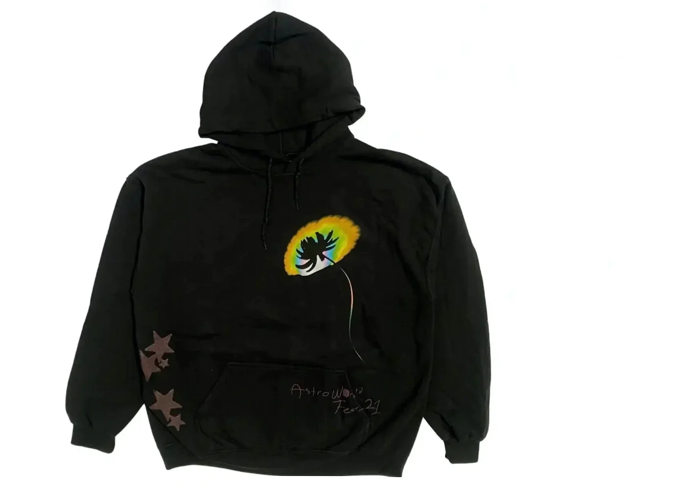 Travis Scott Face Melt Hoodie Black - Joey Sneakers