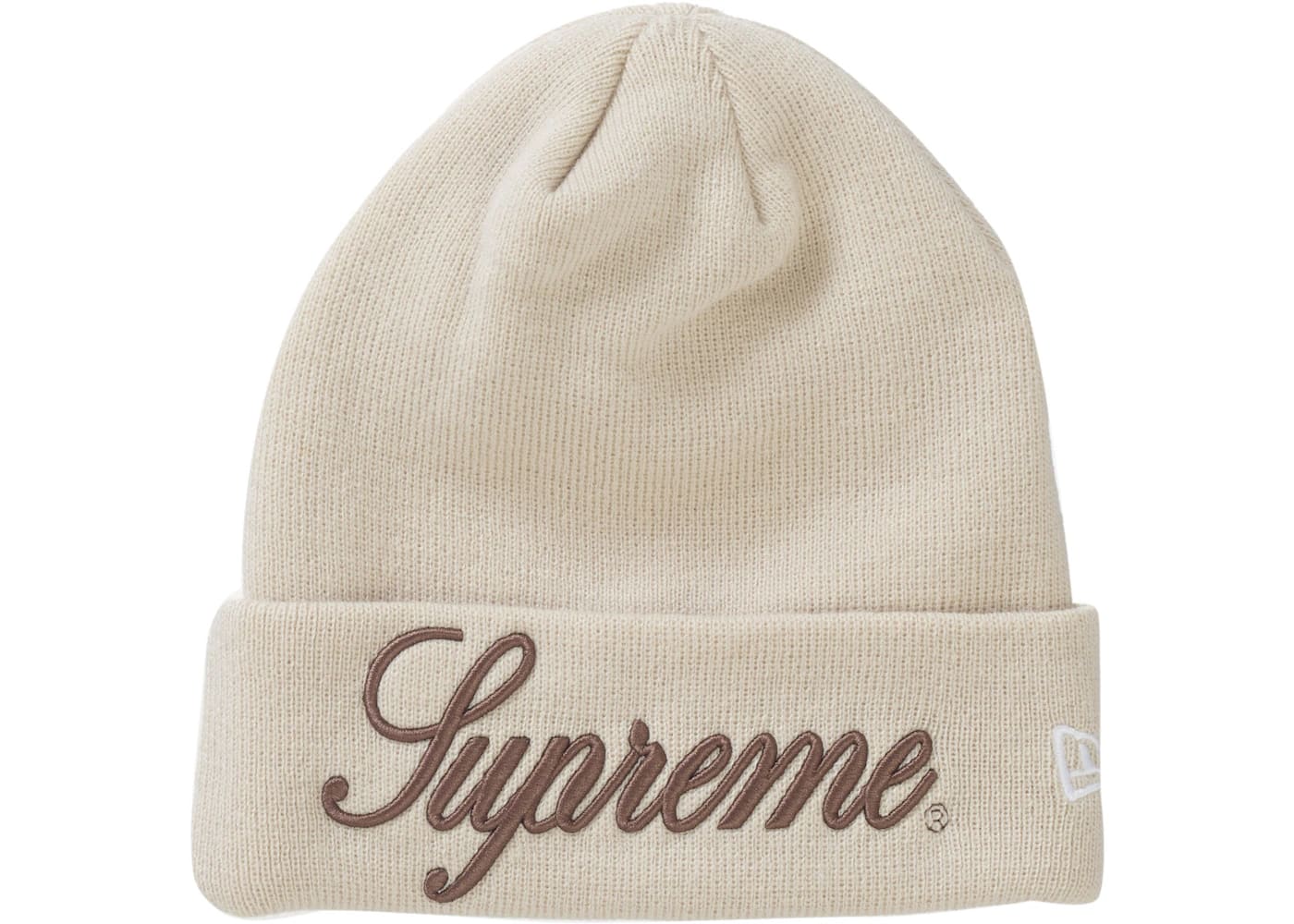 Supreme New Era Script Beanie Natural - Joey Sneakers