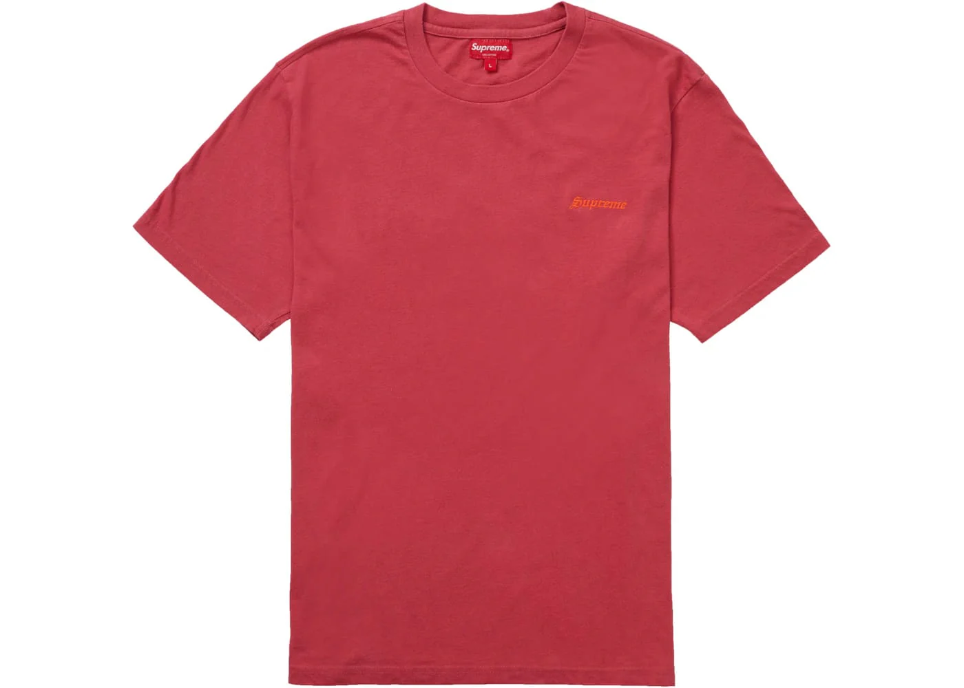 Supreme Washed S/S Tee Red - Joey Sneakers