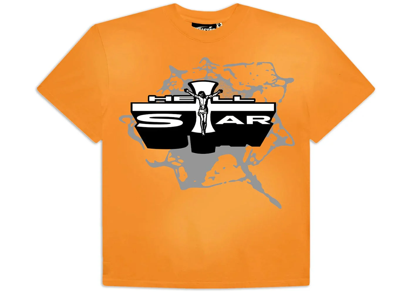 Hellstar Jesus T-Shirt Orange - Joey Sneakers