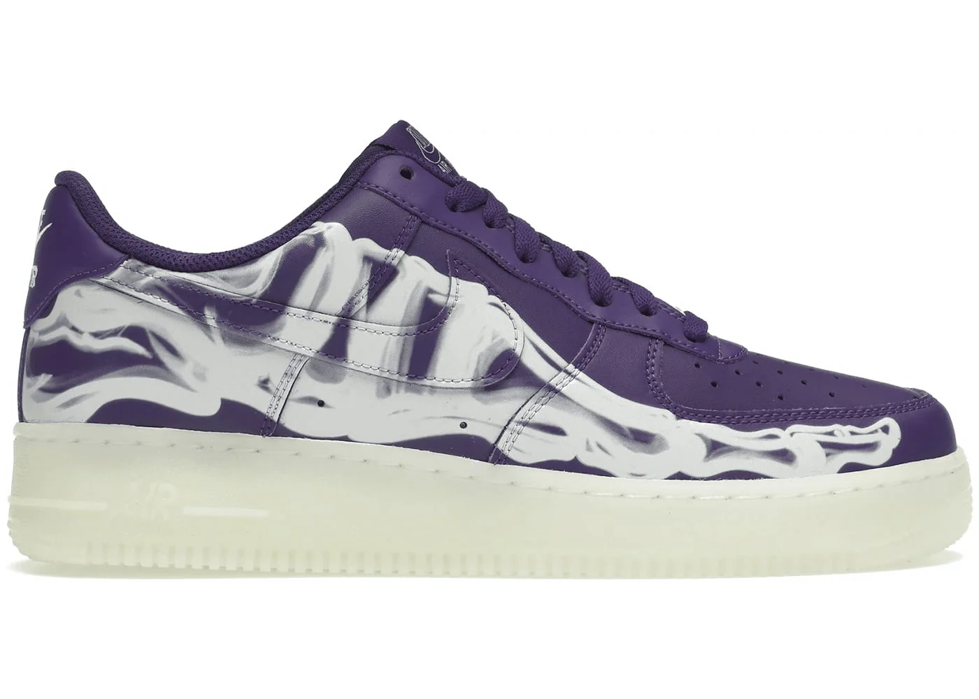 Nike Air Force 1 Low '07 QS Purple Skeleton Halloween (2021) - Joey Sneakers