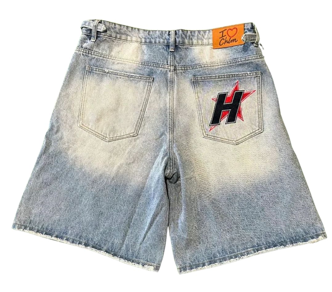HAPPY MEMORIES DON'T DIE HMDD 'H-STAR CRYSTAL' JORT SHORTS - Joey Sneakers