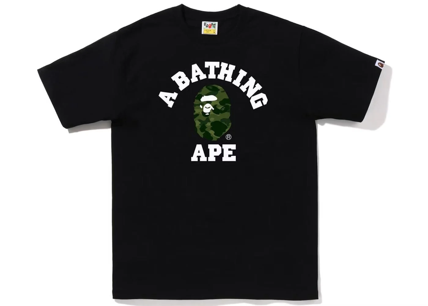 BAPE Color Camo College Tee (FW22) Black Green - Joey Sneakers