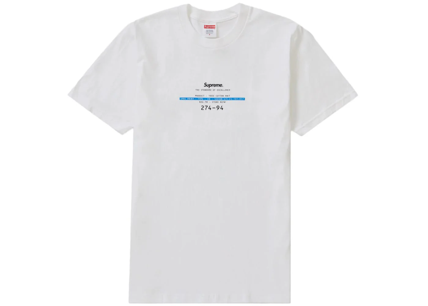 Supreme Standard Tee White - Joey Sneakers