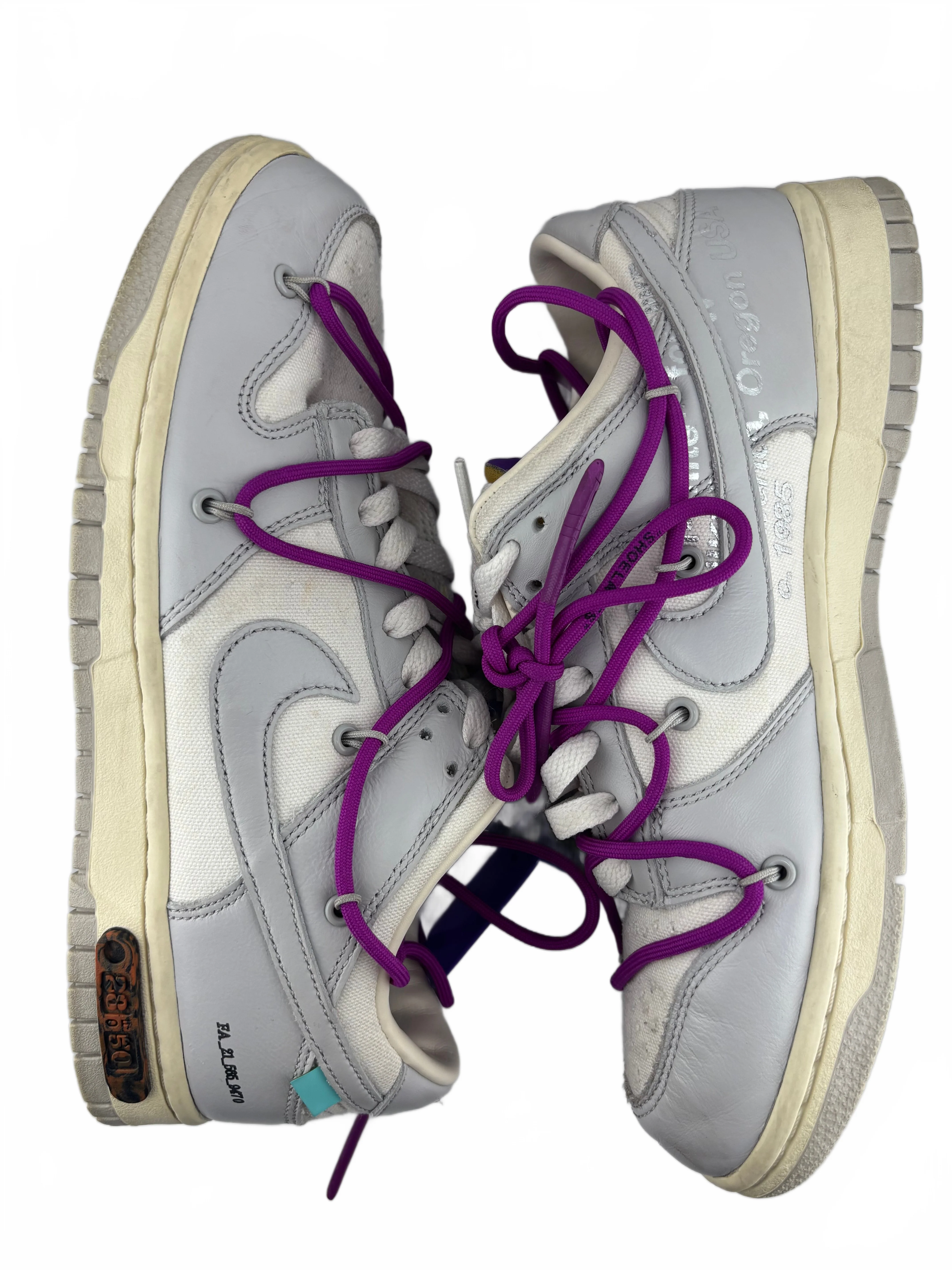 Nike Dunk Low Off-White Lot 28 - Joey Sneakers