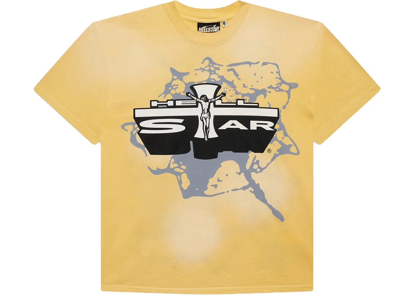Hellstar Jesus T-Shirt Yellow - Joey Sneakers