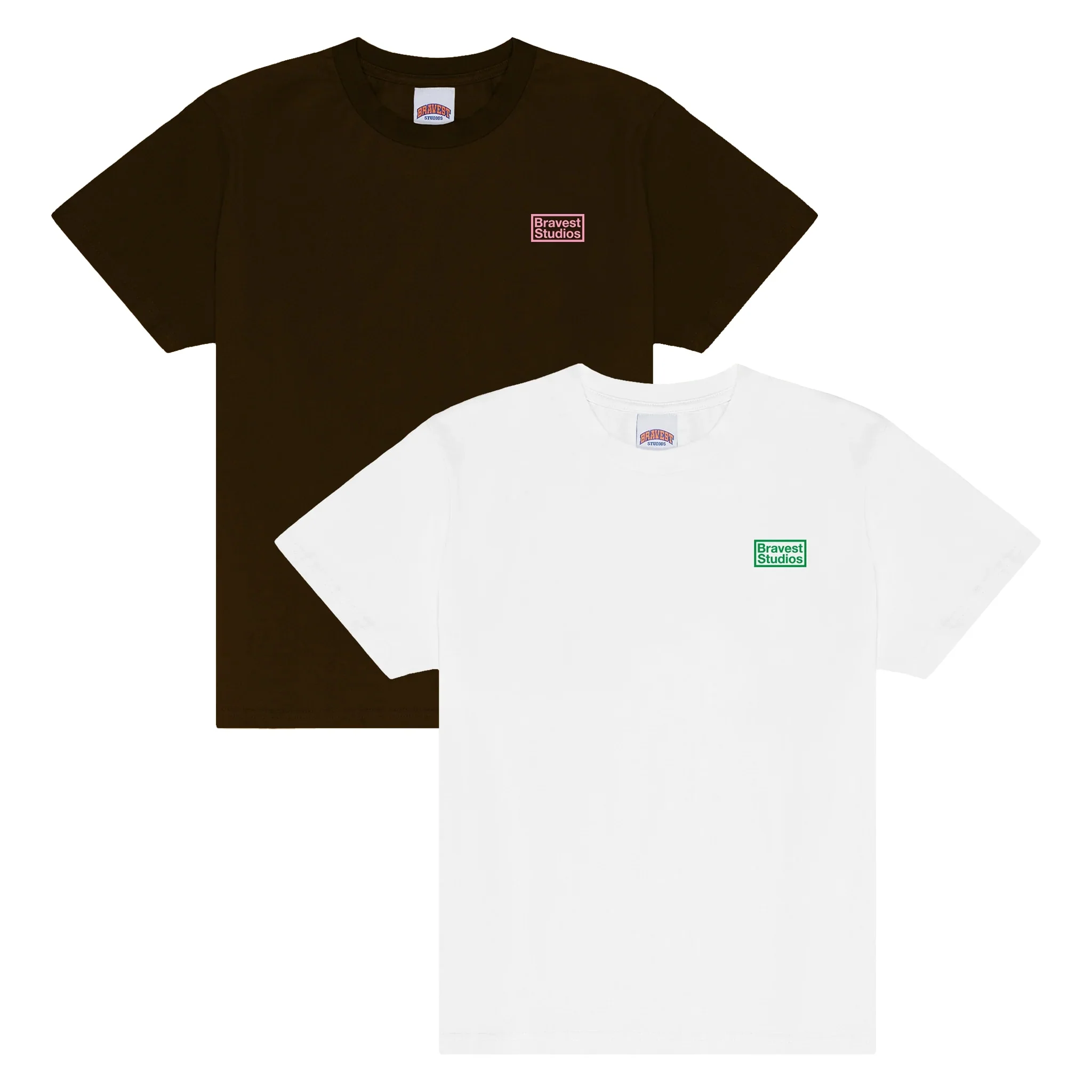 Bravest Studios Logo Tee White/Navy - Joey Sneakers