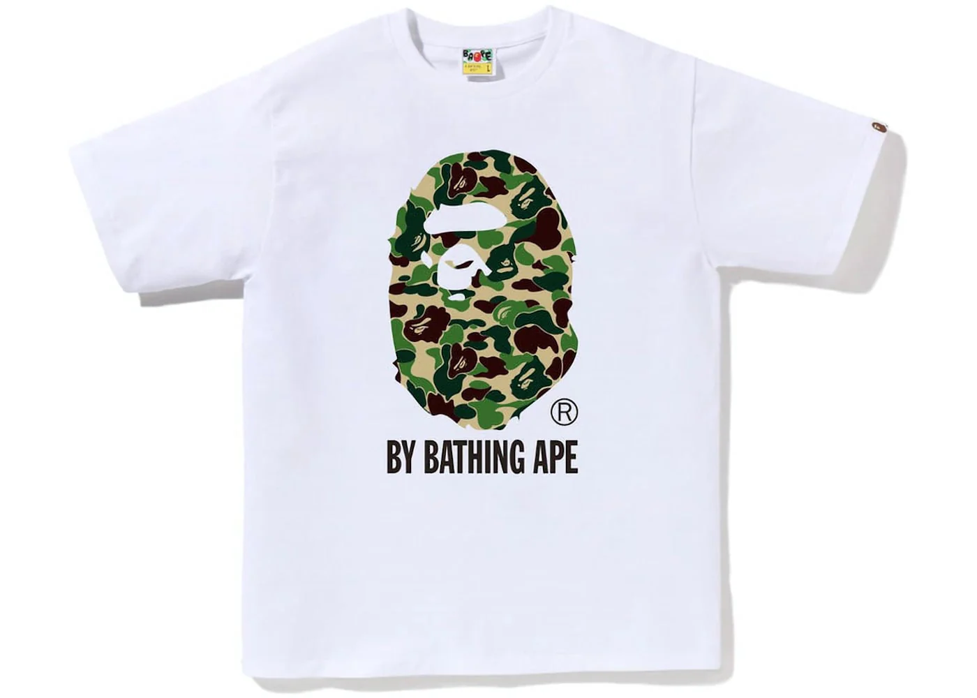 BAPE ABC Camo By Bathing Ape Tee White/Green Camo - Joey Sneakers