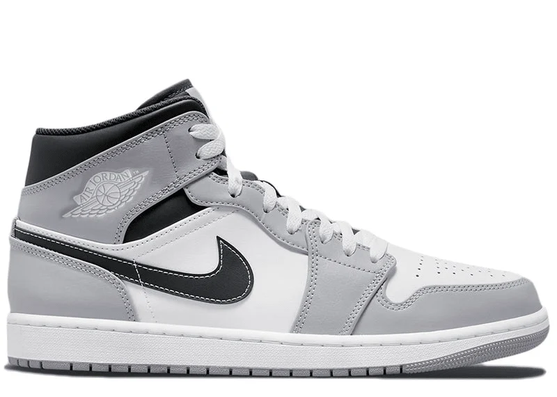 Jordan 1 Mid Light Smoke Grey Anthracite - Joey Sneakers